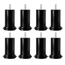 Ver imagem 2 de Pé para Cama Box Bau 8cm de Altura Preto Kit 4 Unidades