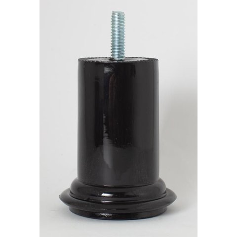 Pé para Cama Box Bau 8cm de Altura Preto Kit 4 Unidades