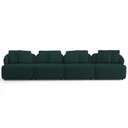 Ver imagem 3 de Sofá 4 Lugares para Sala de Estar Living 308cm Arlo F04 Veludo Verde - Lyam Decor