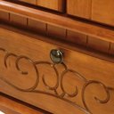 Ver imagem 4 de Cristaleira com 2 Portas e Laterais em Vidro 1 Gaveta Pés Luiz Xv 5113 Genebra - Pinhão