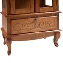 Ver imagem 6 de Cristaleira com 2 Portas e Laterais em Vidro 1 Gaveta Pés Luiz Xv 5113 Genebra - Pinhão