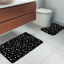 Ver imagem 1 de Jogo Tapetes para Banheiro 2 Peças Flechas Amor