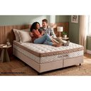 Ver imagem 2 de Cama Box Crc Casal +Colchão Molas Eco Linho Paropas 138x188