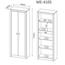 Ver imagem 3 de Armário Multiuso para Escritório com 2 Portas Me4105 Branco - Tecno