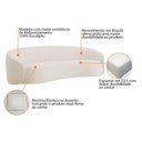 Ver imagem 2 de Kit Sofá 3 Lugares 200cm e Poltrona Orgânica Luxo Recepção Amore Bouclé Cor Bege