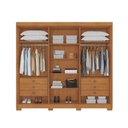 Ver imagem 4 de Guarda Roupa Santiago 6 Portas e 6 Gavetas Conquista Cinamomo Off