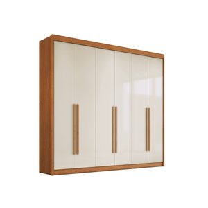 Guarda Roupa Santiago 6 Portas e 6 Gavetas Conquista Cinamomo Off