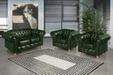 Ver imagem 6 de Kit Luís Xv Chesterfield Namoradeira 2 Lugares + 2 Poltronas Decoração Barbearia Sala - Couríssimo V