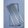 Grelha Pluvial 20x50 T com Suporte - Aluminio Fundido Escovado - Ficone Reis - 5