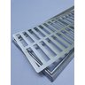 Grelha Pluvial 20x50 T com Suporte - Aluminio Fundido Escovado - Ficone Reis - 2