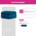 Ver imagem 2 de Manta Cobertor Casal Corttex Luster Canelada 180x220cm Microfibra Antialérgico Super Macio Premium