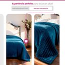 Ver imagem 5 de Manta Cobertor Casal Corttex Luster Canelada 180x220cm Microfibra Antialérgico Super Macio Premium