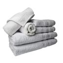 Ver imagem 1 de Jogo de Toalhas 6 Pçs Luxo 2 Banho 2 Rosto 2 Tapete Branco