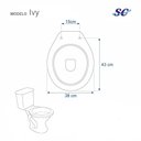 Ver imagem 4 de Tampa de Vaso Plástico Ivy Branco para bacia Santa Clara