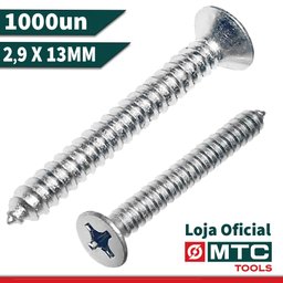 1000 PEÇAS - PARAFUSO CABEÇA CHATA PHILIPS MDF 2,9 X 13MM - 2