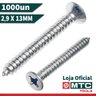1000 PEÇAS - PARAFUSO CABEÇA CHATA PHILIPS MDF 2,9 X 13MM - 2