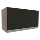 Ver imagem 1 de Armário Aéreo Madesa Glamy 60 cm 1 Porta Suspensa Rustic/Preto Cor:Rustic/Preto