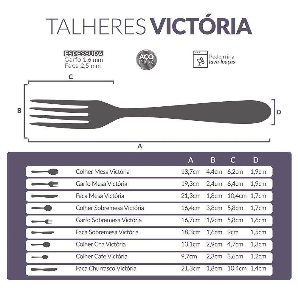 24 Colher Café Inox Victoria para Restaurante Gourmet Mix - 5
