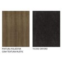 Ver imagem 6 de Conjunto Sala de Jantar Mesa Tampo de Vidro 4 Cadeiras Rustic/preto/oxford Anaju Madesa Rustic/preto