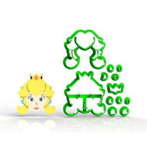 Cortador Super Mario - Princesa Peach Modular 6 Cm