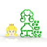 Cortador Super Mario - Princesa Peach Modular 6 Cm - 1