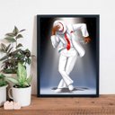 Ver imagem 2 de Quadro Decorativo Umbanda Zé Pilintra 45x34cm:Madeira branca