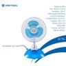 Mini Ventilador Grampo Portátil de Mesa 220v-110v Ventisol - 9