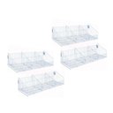 Ver imagem 1 de KIT - 4 Cestos Com divisórias Branco New Plus - Sa Gondolas