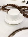 Ver imagem 2 de Xícara e Pires Chá Porcelana Clean Tradicional 220ml