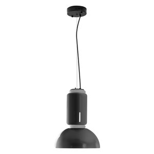 Pendente Amana Preto Fosco e Smoky ZR110 LED 9W 3000k Starlux ST2587