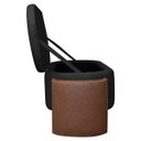 Ver imagem 7 de Recamier Sapateira Baú Império Casal 140cm Bouclê Facto - Sofa Store:bouclê Preto