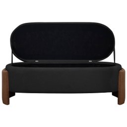 Recamier Sapateira Baú Império Casal 140cm Bouclê Facto - Sofa Store:bouclê Preto - 4