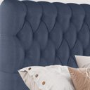 Ver imagem 6 de Cabeceira Casal 138 cm Vegas Veludo Azul Soon