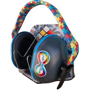 Abafador de Ruido Infinity para Autistas 18 Db com Suporte Cubo Mágico