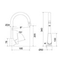 Ver imagem 3 de Misturador Monocomando Cozinha Lorenmix 2257c72 - Lorenzetti