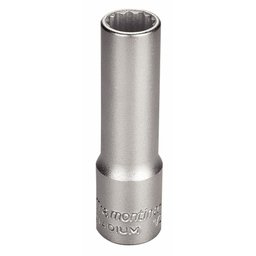 Soquete Estriado Longo em Aço Cromo Vanádio 3/8" - Encaixe 1/2" Tramontina Pro Tramontina - 1