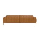 Ver imagem 5 de Sofá 2 Lugares 180cm Cocie Courino Caramelo - Sallar Home