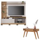 Ver imagem 1 de Estante Home Theater Maceió com Pés Freijó Off White e Aparador Riviera Freijó – Colibri