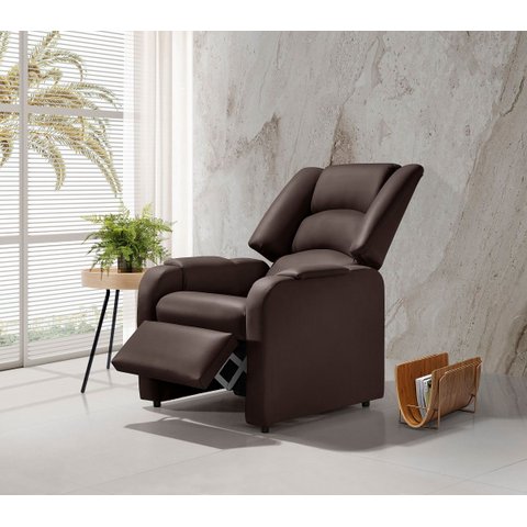 Poltrona Reclinável Papai Suécia - Estética - Corino Marrom