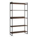 Ver imagem 2 de Estante Industrial Multiuso Guaecá 180x95 Preto/imbuia