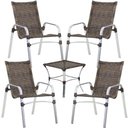 Ver imagem 1 de 4 Cadeiras e Mesa Área Emily Alumínio Piscina, Jardim Trama Original