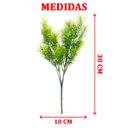 Ver imagem 6 de Kit 6 Algas Marinhas Artificiais Verde Planta Oceano 30cm