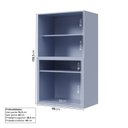 Ver imagem 3 de Armário Aéreo Cristaleira 2 Portas Marselha Cabecasa Madeiraoriginals