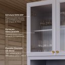 Ver imagem 5 de Armário Aéreo Cristaleira 2 Portas Marselha Cabecasa Madeiraoriginals