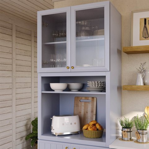 Armário Aéreo Cristaleira 2 Portas Marselha Cabecasa Madeiraoriginals