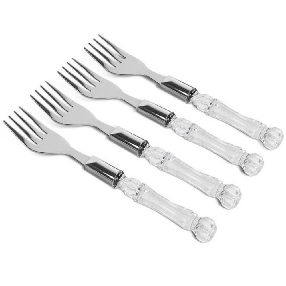 Conjunto de Garfos para Sobremesa Haus Concept Tasty em Inox e Poliestireno 4 Peças - 1