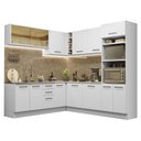 Ver imagem 3 de Armário de Cozinha Completa de Canto 459cm Branco Agata Madesa 01