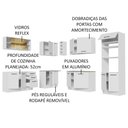 Ver imagem 5 de Armário de Cozinha Completa de Canto 459cm Branco Agata Madesa 01