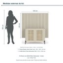 Ver imagem 3 de Kit Smart com Buffet Bend Sextavado Principal Incolar Luna Metal Preto