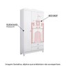 Guarda Roupa Infantil Sophia com 3 Portas - Branco - 2